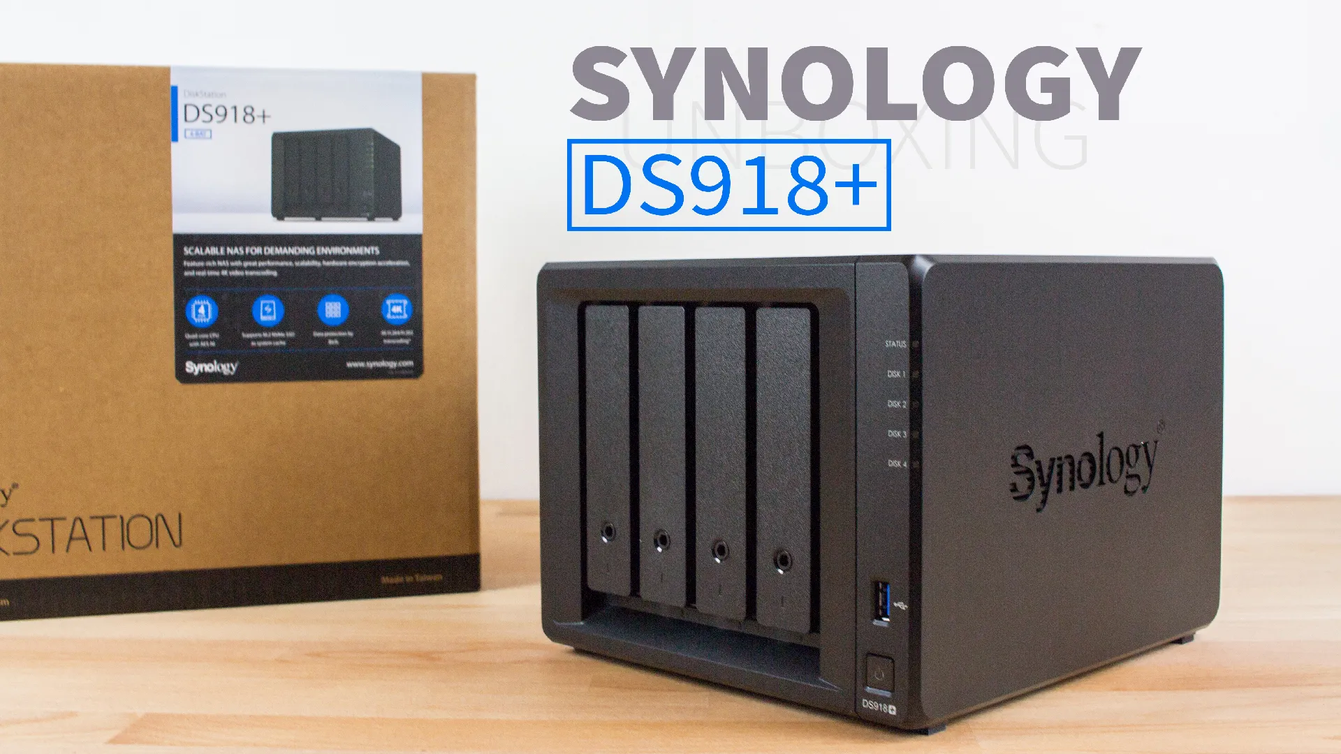 Synology DiskStation DS918+ Unboxing