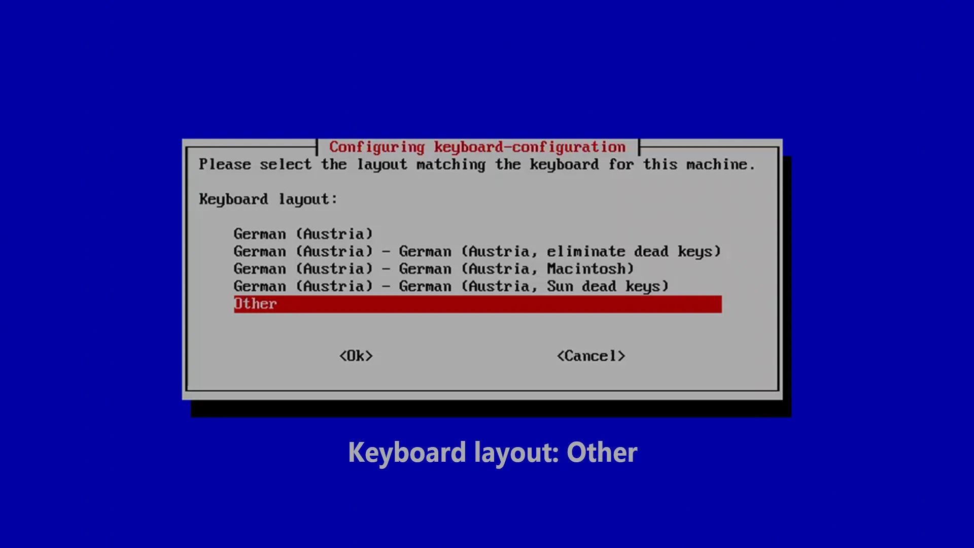 Keyboard layout Other – Länderspezifisches Layout