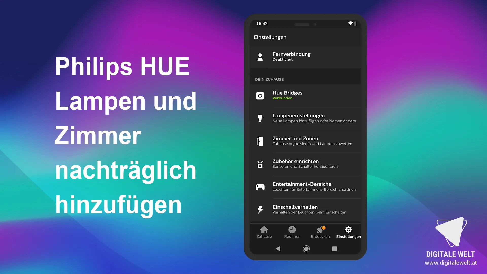 Philips HUE einrichten – Lampen nachträglich hinzufügen
