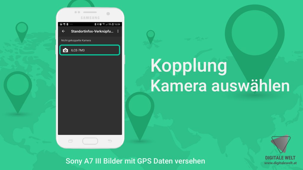 Kamera in der App auswählen