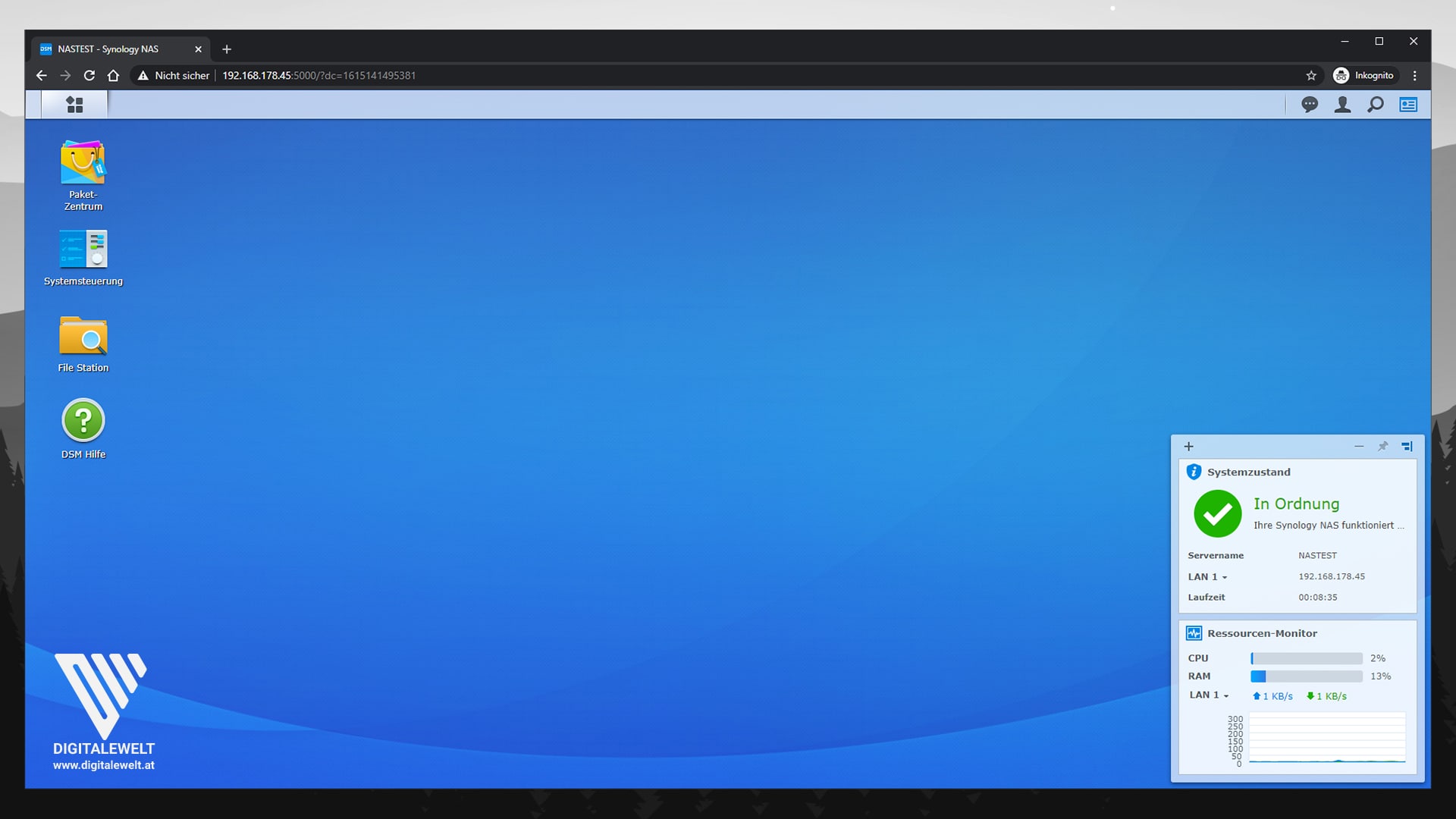 Mit der DiskStation verbinden
