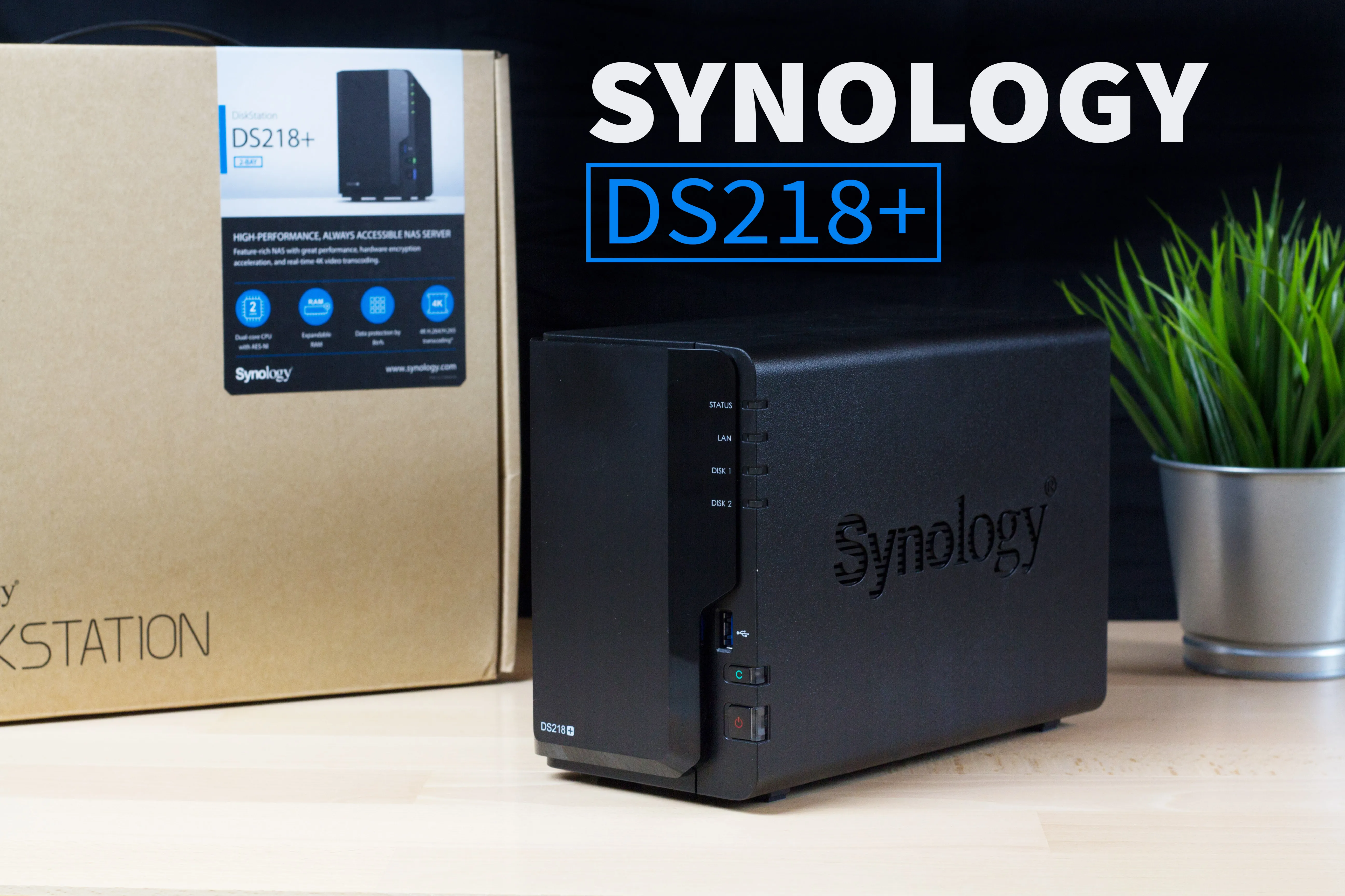 Synology DiskStation DS218+ Unboxing – Lieferumfang im Überblick