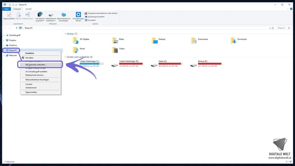openHAB 2 Visual Studio Code – Netzwerklaufwerk verbinden
