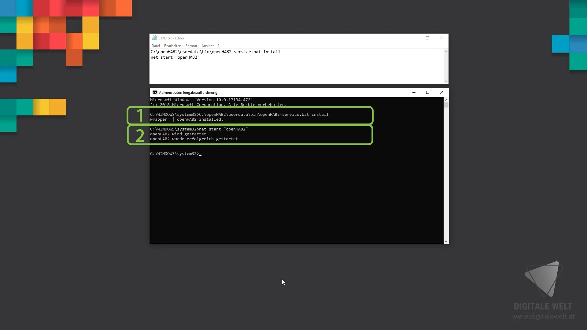 openHAB 2 Windows – CMD Befehle ausführen