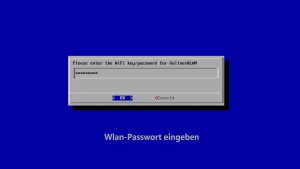 DigitaleWelt RetroPie Anleitung - Wlan-Passwort eingeben
