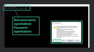 DigitaleWelt openHAB 2 - Putty Benutzname und Passwort