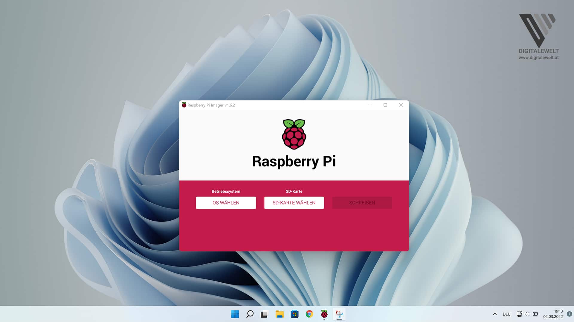 Raspberry Pi OS installieren - Raspberry Pi Imager Tool - digitalewelt.at